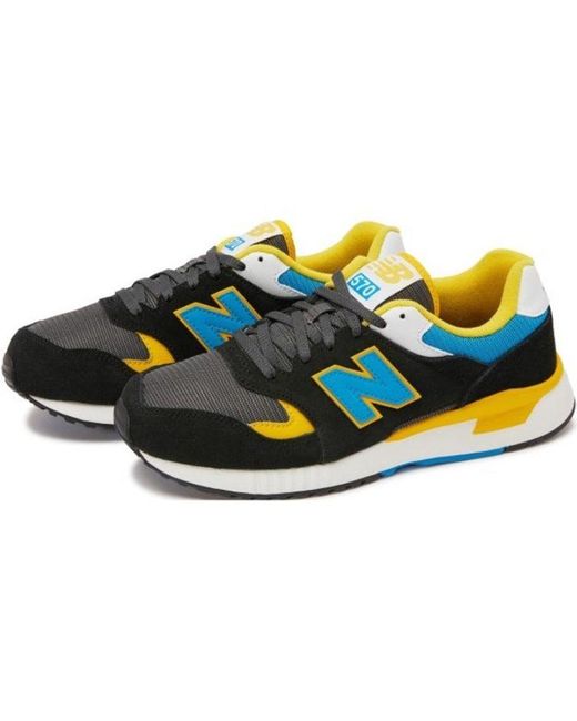New Balance Blue New Balance 'Black Yellow' for men