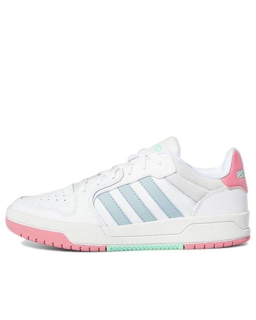 Adidas White (Wmns) Entrap Cozy Wear-Resistant Skate Shoes