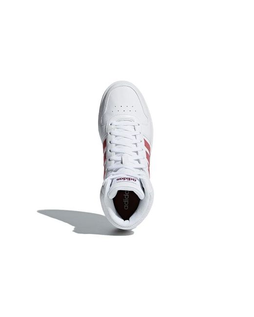 Adidas White (Wmns) Hoops 2.0 Mid