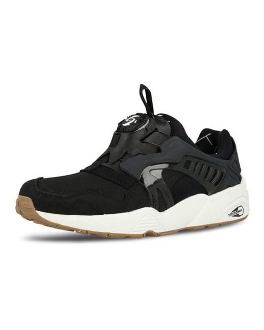 PUMA Black Disc Blaze Low Top Running Shoes for men