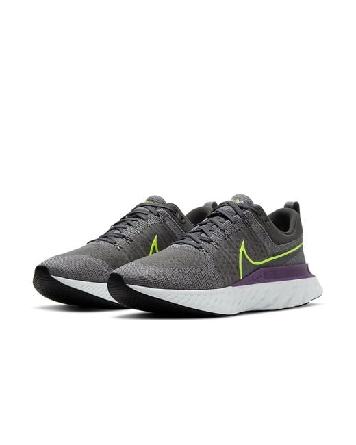 Nike Blue React Infinity Run Flyknit 2 'Particle Volt' for men