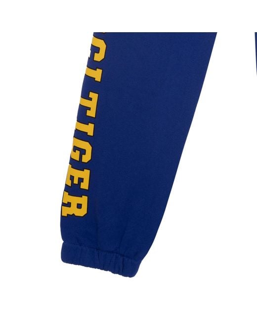 Gucci Blue Tiger Cotton Jogging Pant for men