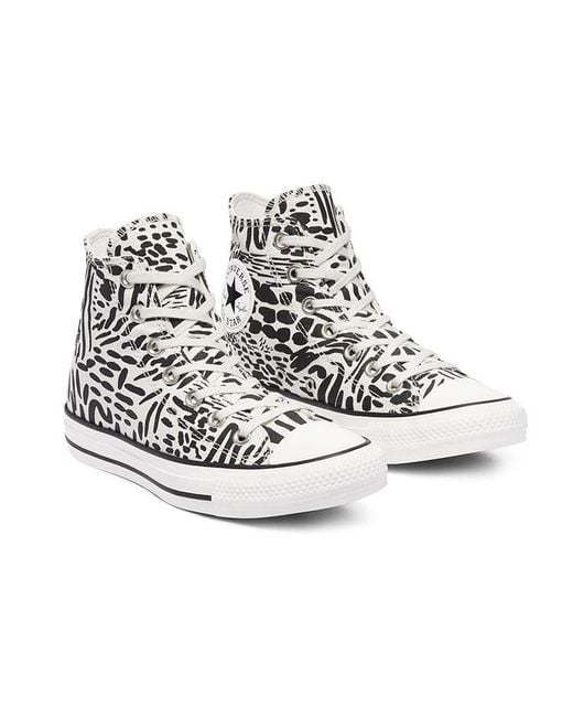 Converse Black (Wmns) Chuck Taylor All Star High 'Jungle Art'