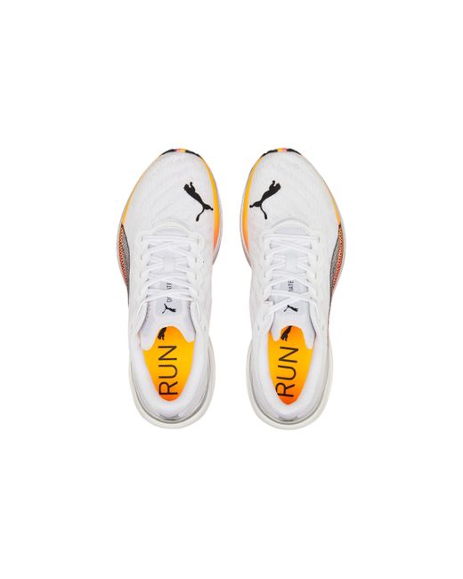 PUMA White Deviate Nitro 2 Sunset Glow' for men