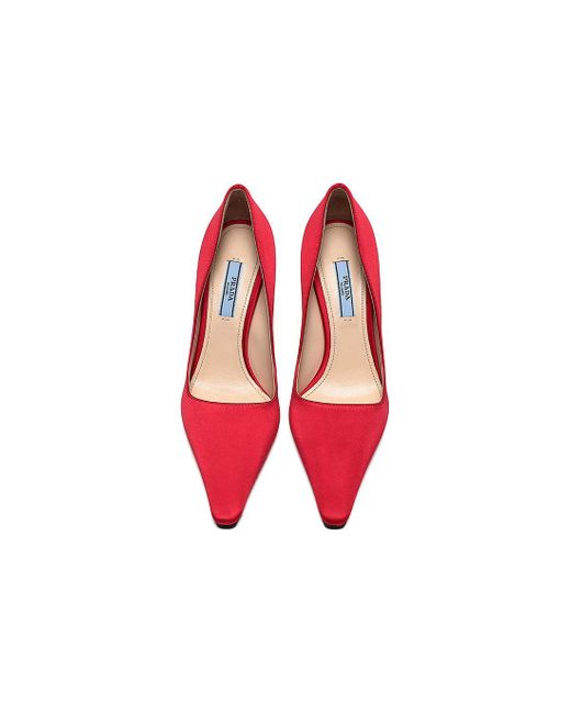 Prada Pink (Wmns) Satin Pumps 'Fiery'