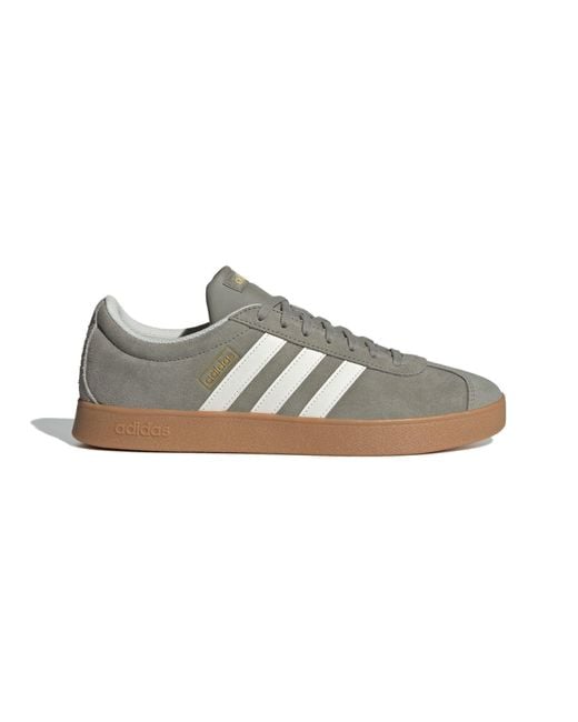 Adidas Brown Vl Court 2.0 Gum' for men