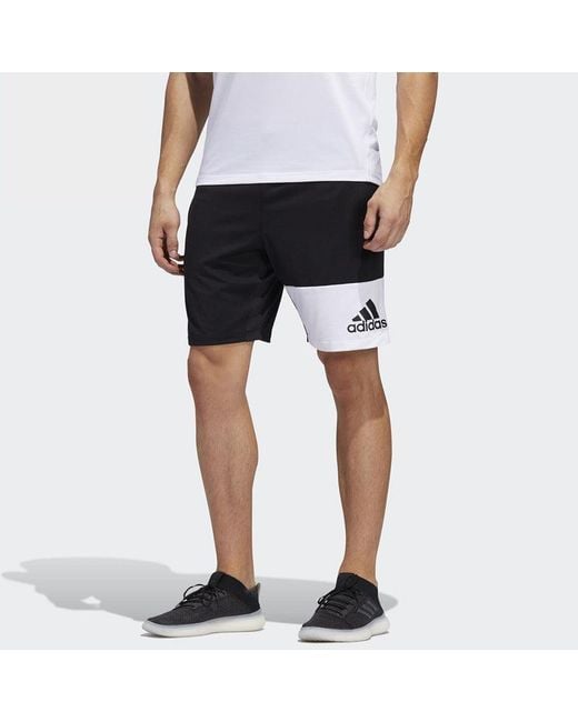 Adidas Black Athleisure Casual Sports Breathable Shorts for men