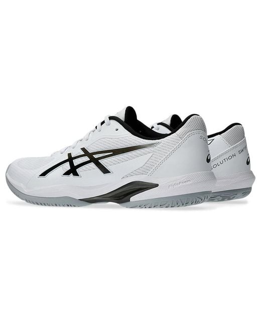Asics White Solution Swift Ff 2 Sneakers Gunmetal' for men