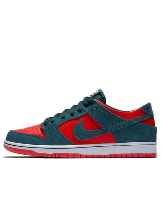Nike Red Zoom Sb Dunk Low Pro 'Reverse Shark' for men
