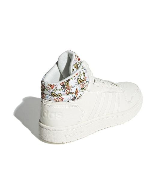 Adidas White (Wmns) Hoops 2.0 Mid