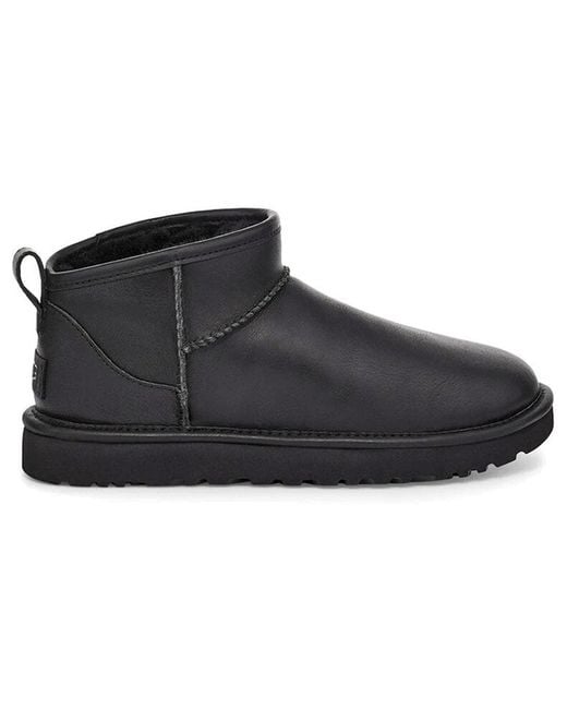 Ugg Black (Wmns) Classic Ultra Mini Leather