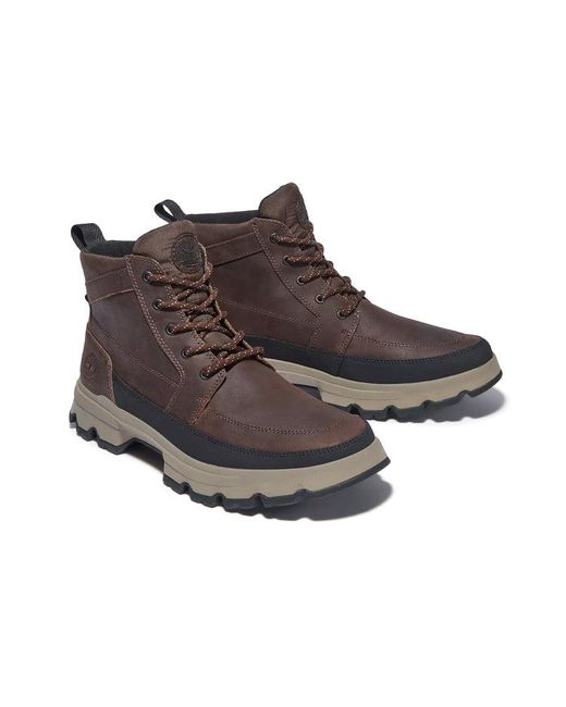 Timberland Brown Originals Ultra Waterproof Chukka Boots 'Dark' for men