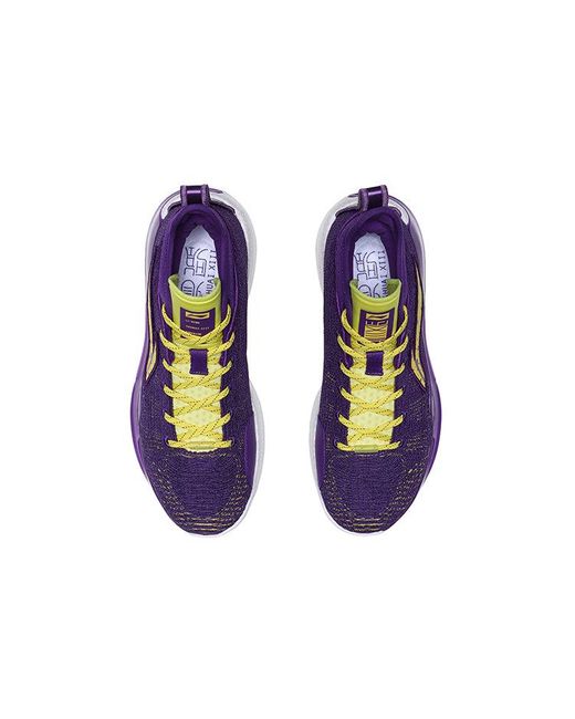 Li-ning Purple Yushuai Xiii Premium Low Basketball Shoes for men