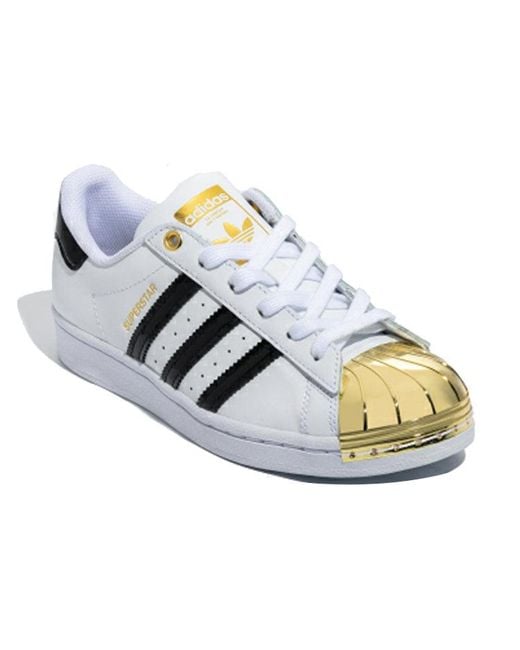 Adidas White (Wmns) Superstar Metal Toe Metallic'
