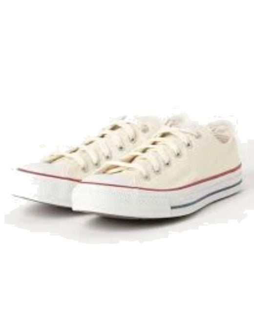 Converse White Canvas All Star Ox for men