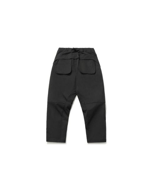 Li-ning Gray Badfive Loose Cargo Pants for men