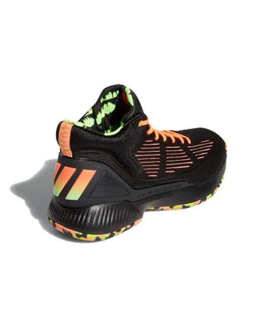 Adidas Black D Rose 'Signal Coral' for men