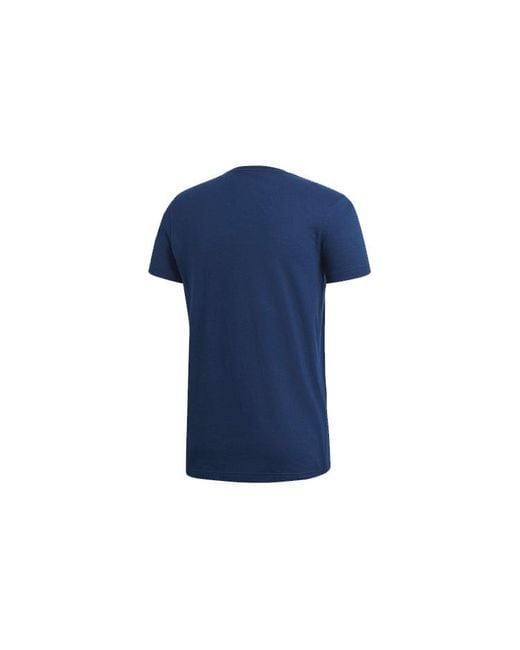 Adidas Blue Sports Short Sleeve T-Shirt for men