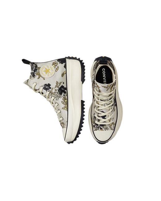 Converse Black Run Star Hike High 'Floral Fusion for men