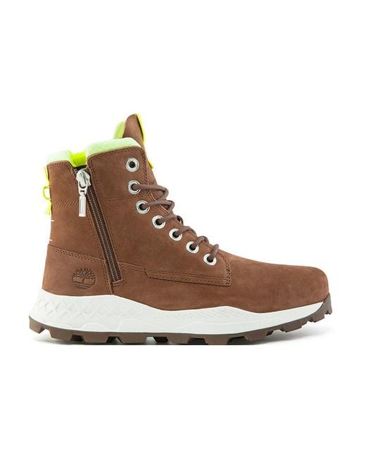 Timberland Brown Brooklyn Side Zip Boot 'Dark' for men