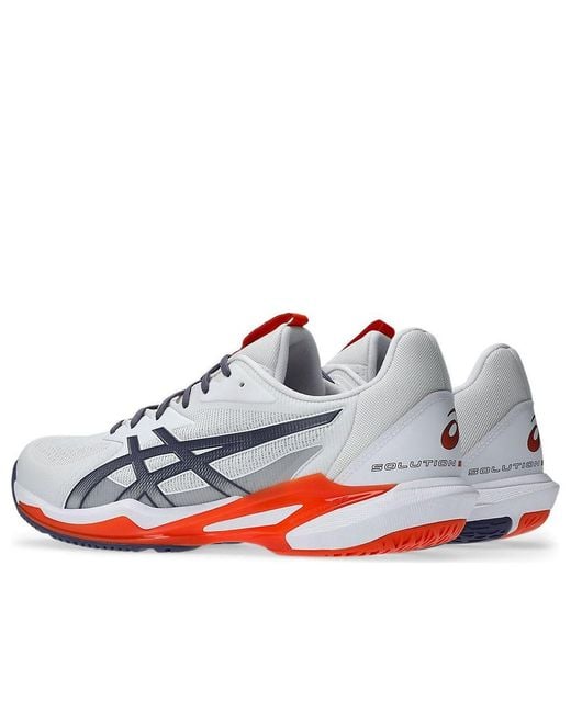 Asics White Solution Speed Ff 3 Greyish' for men