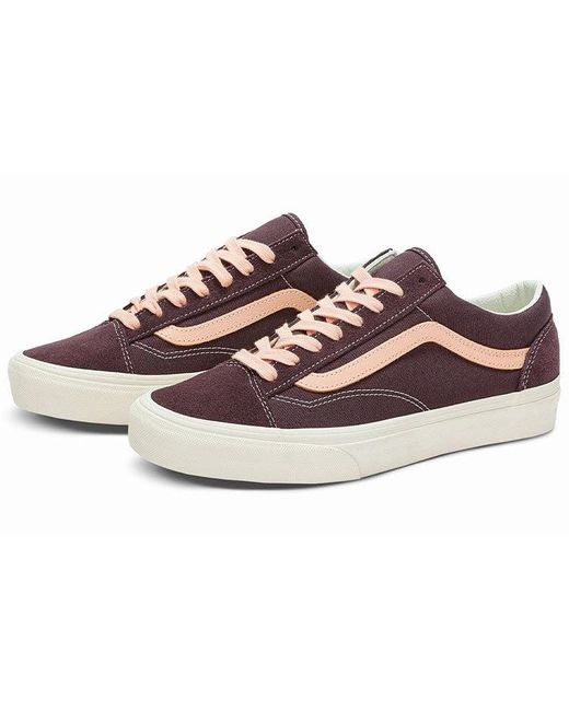 Vans Brown Style 36 Casual Fashion Skate Shoes for men