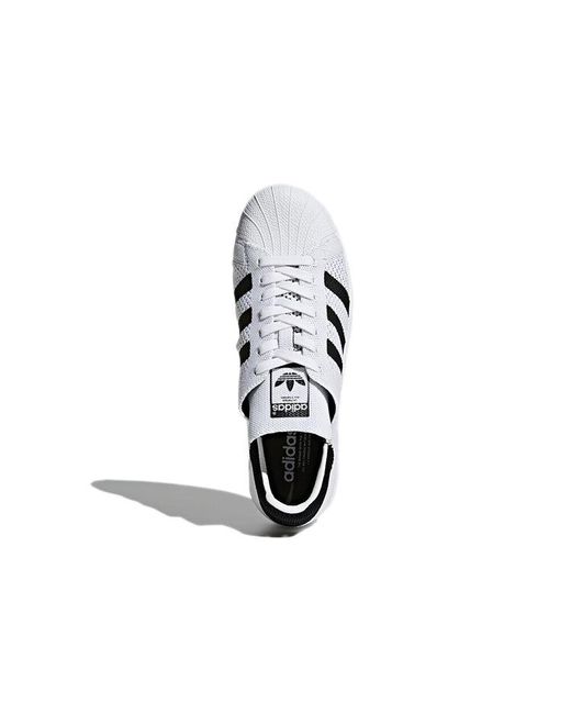Adidas White Originals Superstar Primeknit for men
