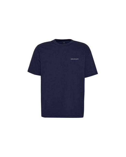 Converse Blue All Star Alphabet Logo Short Sleeve for men