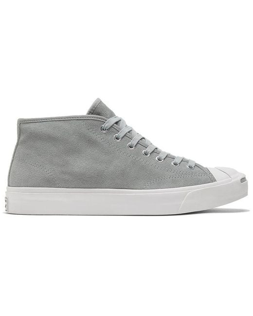 Converse Gray Jack Purcell Mid 'Ash Stone' for men