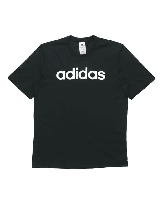 Adidas Black E Lin Tee Casual Sports Short Sleeve for men