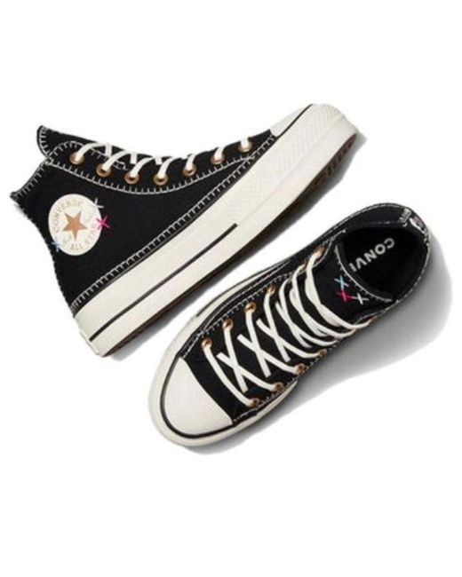 Converse Blue (Wmns) Chuck Taylor All Star Lift Crafted Stitching Platform