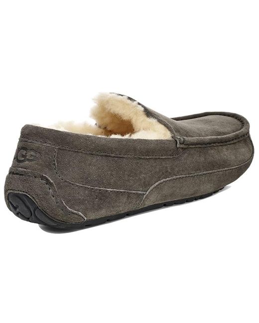 Ugg Brown Ascot Slipper Cozy Fleece Lined Athleisure Casual Sports Shoe for men