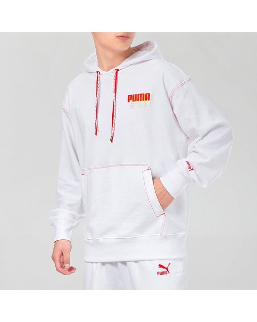 PUMA White Yotox Hoodie for men