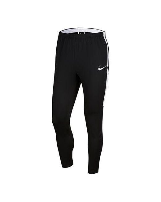 Nike Black Dri-Fit Academy Running Training Quick Dry Sports Long Pants for men