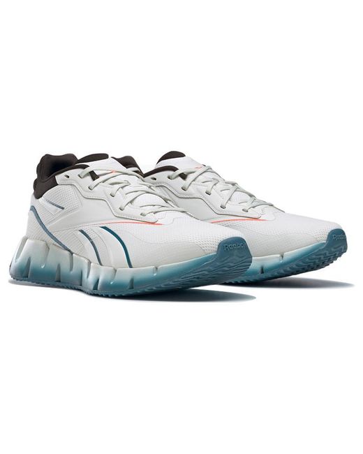 Reebok Gray Zig Dynamica 4 Shoes 'Pure Flare' for men