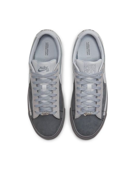 Nike Gray Forty Percent Against Rights X Blazer Low Sb 'Cool' for men