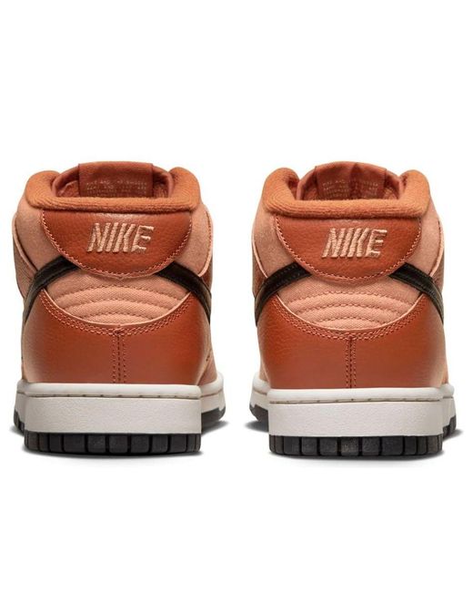 Nike Brown Dunk Mid 'Amber' for men