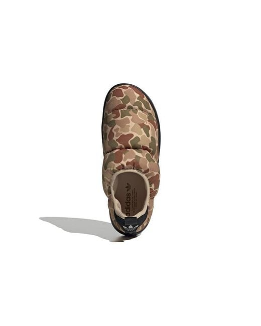 Adidas Brown Puffylette 'Camo' for men