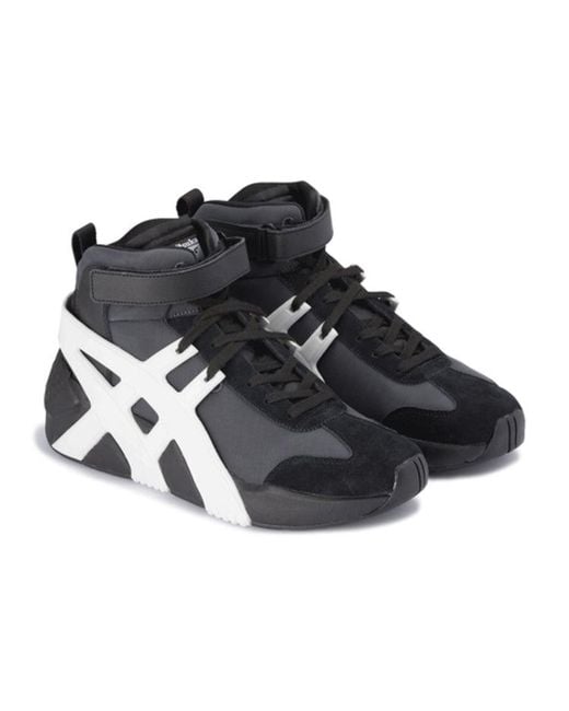 Onitsuka Tiger Black Big Logo Trainer Mid for men