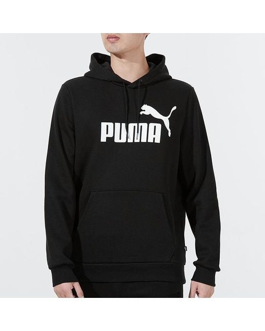 PUMA Black Essential Sweatshirt for men