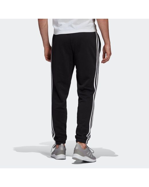 Adidas Black M 3S Ft Te Pt Casual Sports Classic Stripe Bundle Feet Long Pants for men