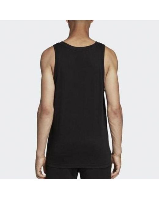 Adidas Black Originals Trefoil Logo Vest for men