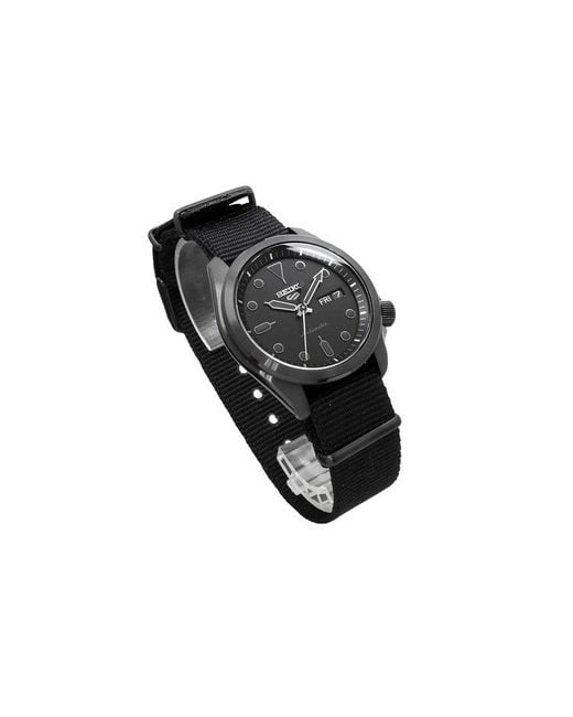 Seiko Black No. 5 Series Automatic Mechanical Waterproof Watch