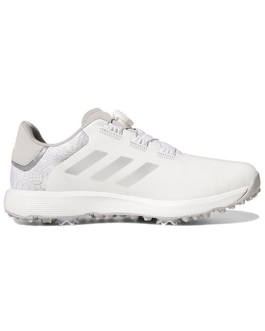 Adidas White S2G Boa Cozy Wear-Resistant Golf Shoe for men