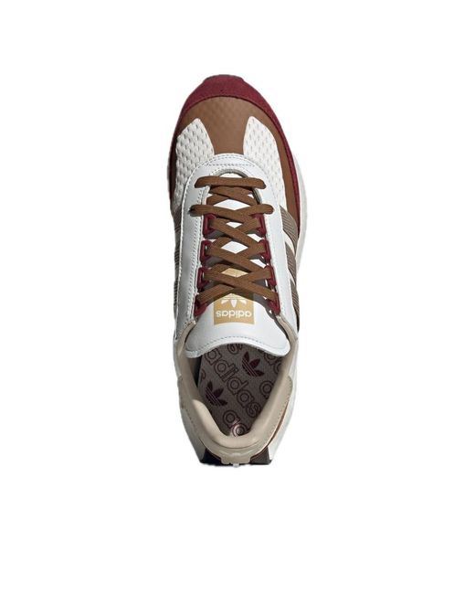 Adidas White Retropy E5 'Burgundy' for men