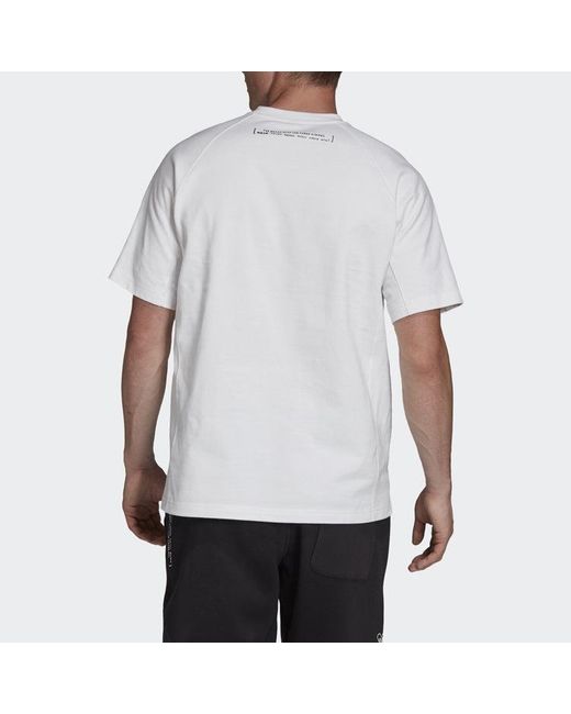 Adidas White Classic Logo Printing Short Sleeve for men