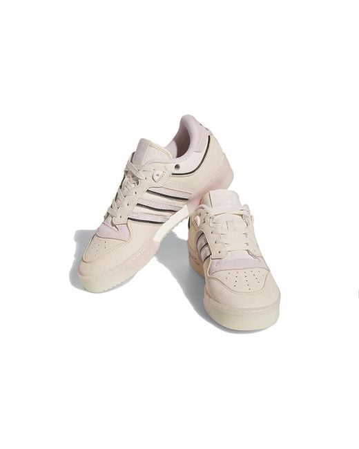 Adidas White Rivalry Low 86 Shoes 'Wonder Almost' for men
