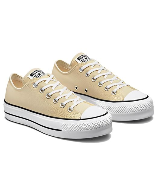 Converse White (Wmns) Chuck Taylor All Star Lift Platform Canvas Low 'Oat Milk'
