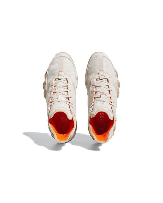 Adidas White Adicross Hi Boost Golf Shoes 'Aluminium Magic Impact' for men
