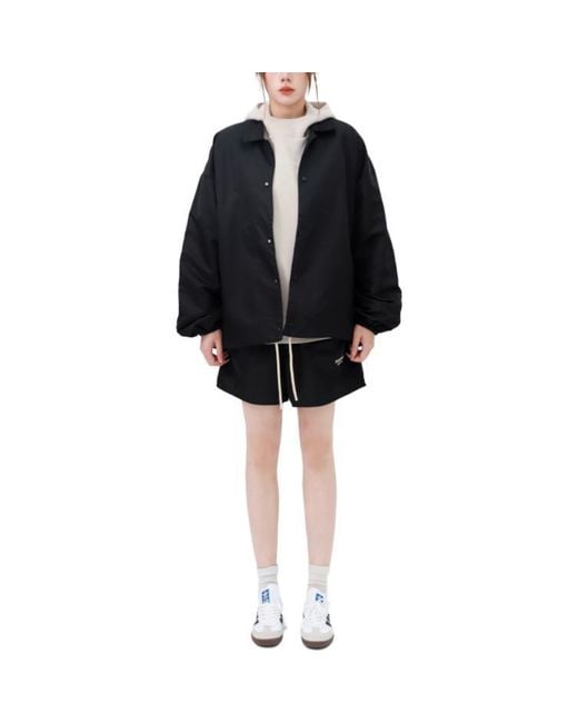 Fear Of God Black Fw23 Running Shorts 'Jet' for men